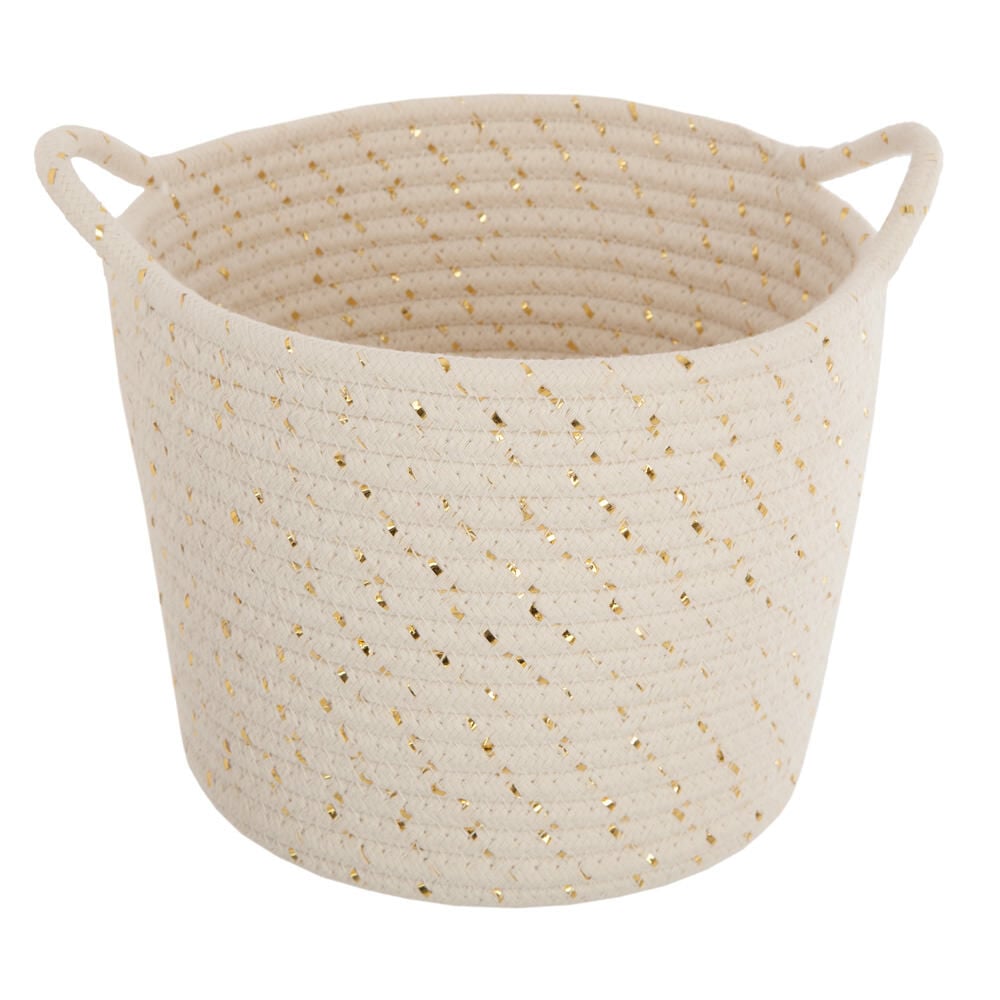 Basket in cotton with lurex, , large