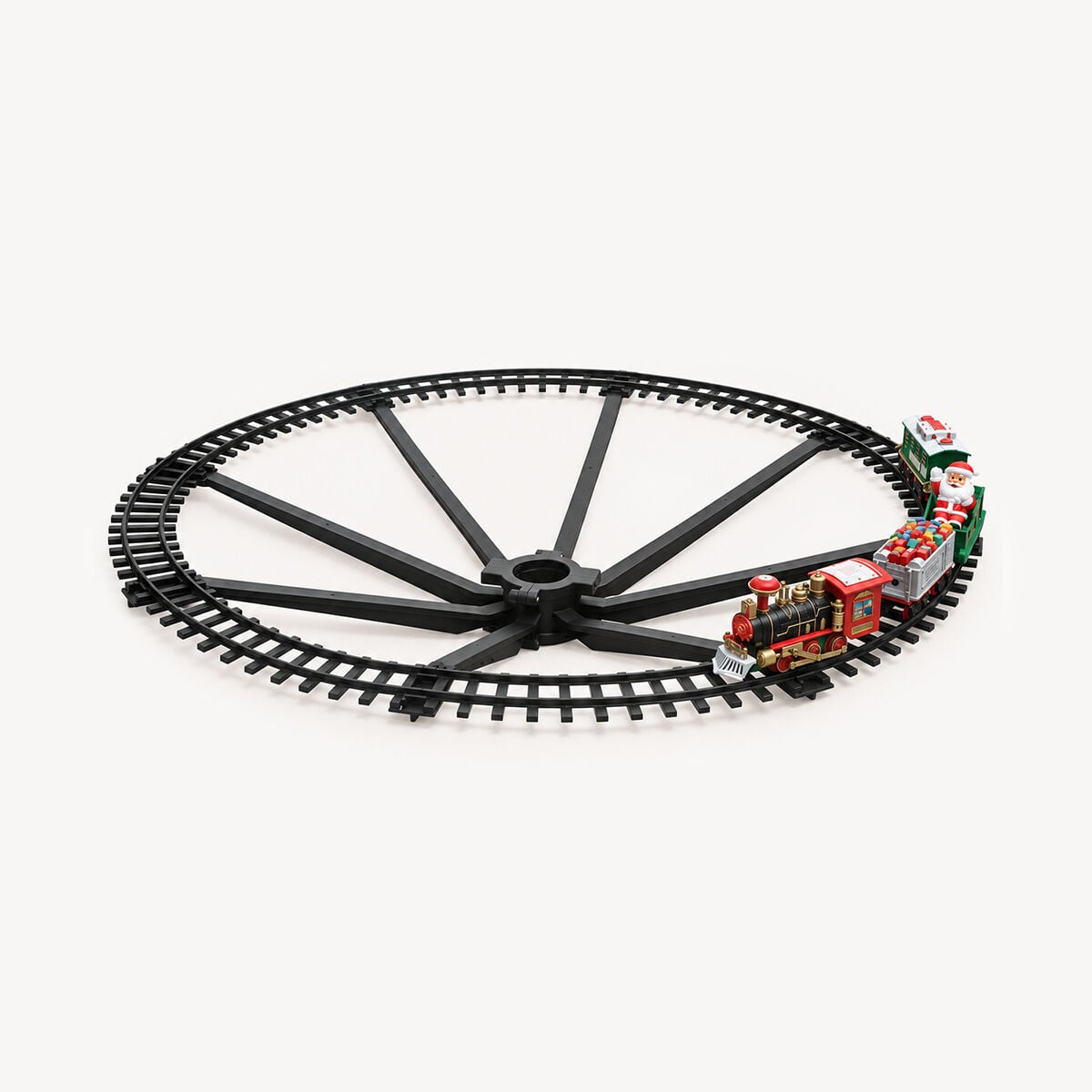 Comboio luminoso decorativo para árvore de natal, , large