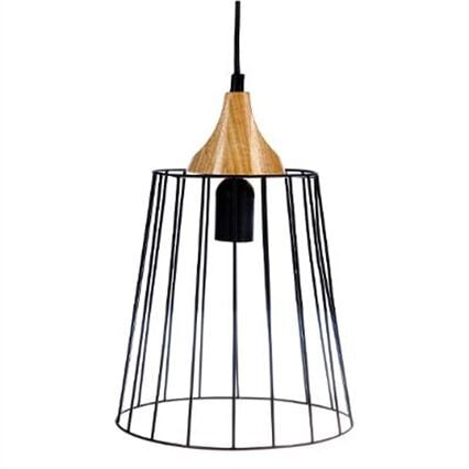 Candeeiro de teto FIL preto em metal, , large