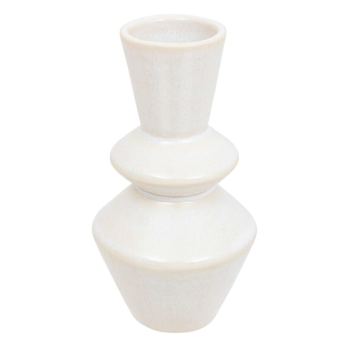 Jarra sol branca em cerâmica 14cm, , large