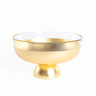 Centro de mesa con pie dorado 27cm