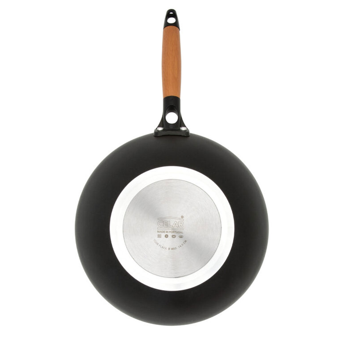 Wok com cabo madeira NATURA n.28, , large