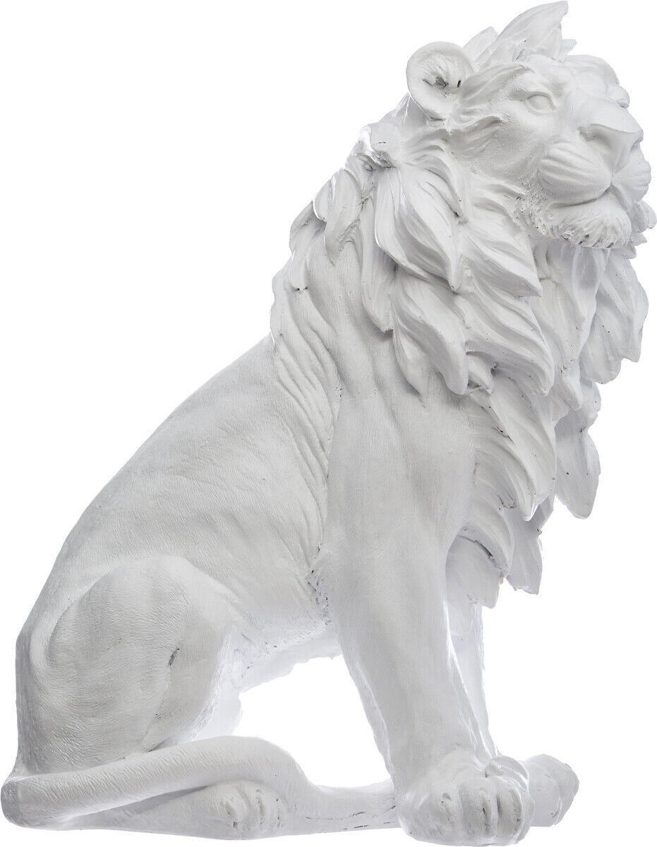 Estátua decorativa leão em resina, , large