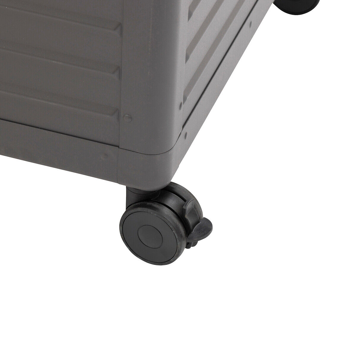 Baú arrumação EDENIO cinza grafite em metal 670l, , large
