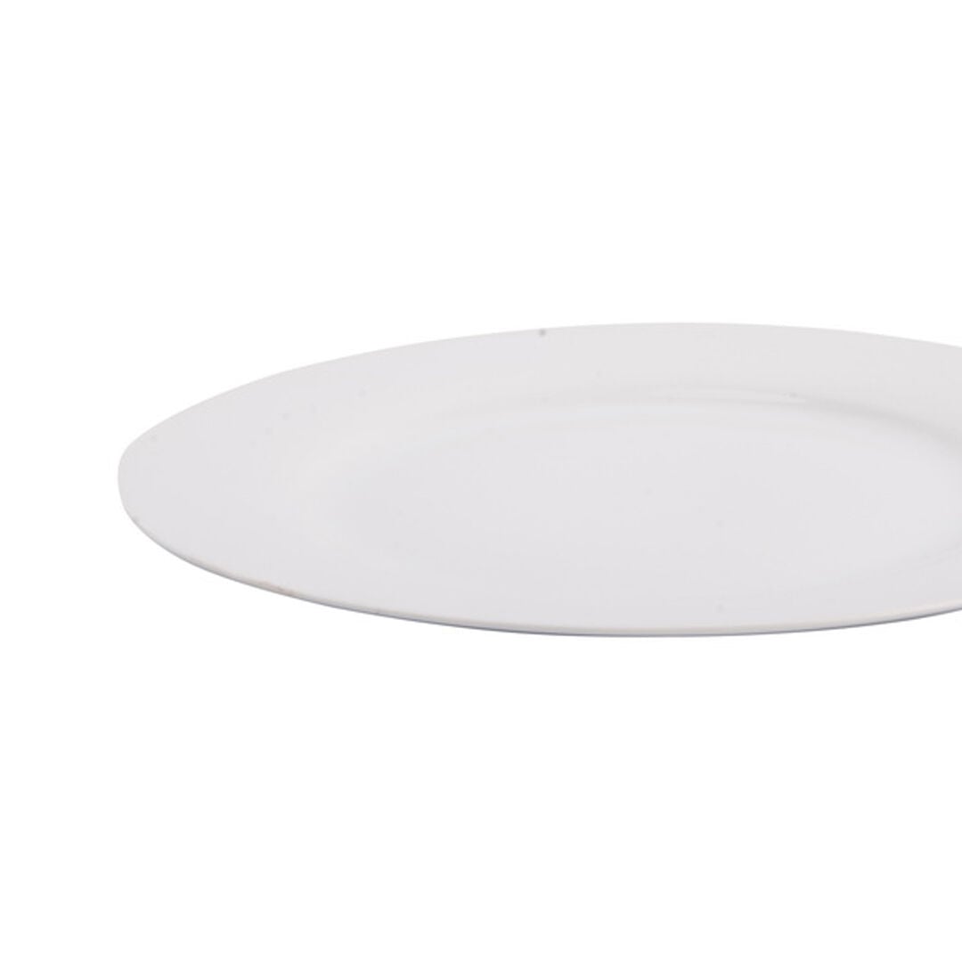 Prato raso GIZ branco em cerâmica 27cm, , large