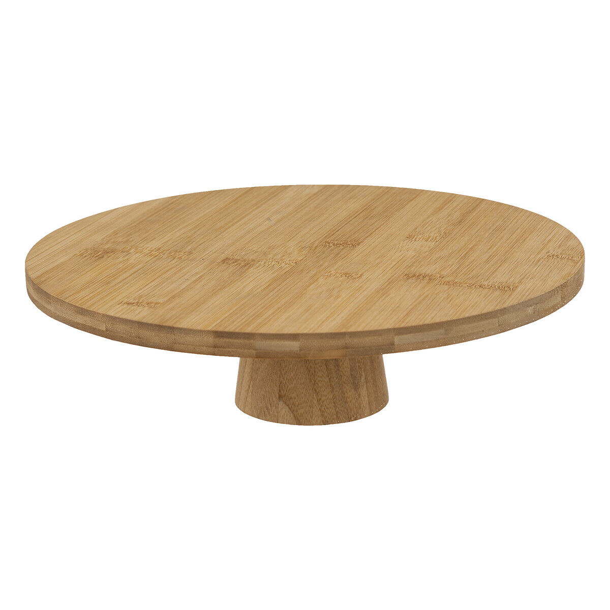 Prato de apresentação com pé em bambu 28cm, , large