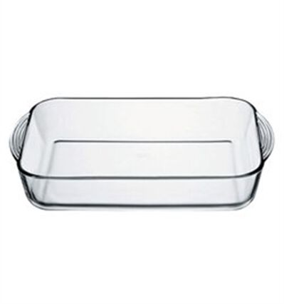 Travessa retangular de vidro 40cm, , large