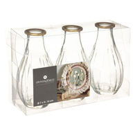 Set 3 jarrones de vidrio WONDER 14cm