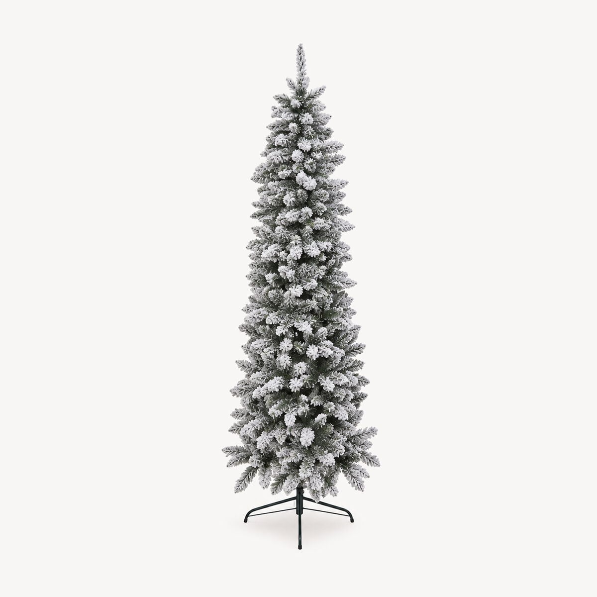 Christmas tree VERTICA green with snow 150cm, , large