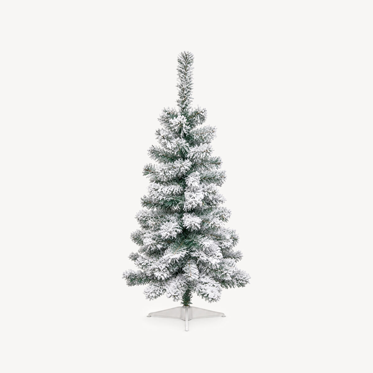 Árvore de natal FLOQUE verde com efeito neve 100cm, , large