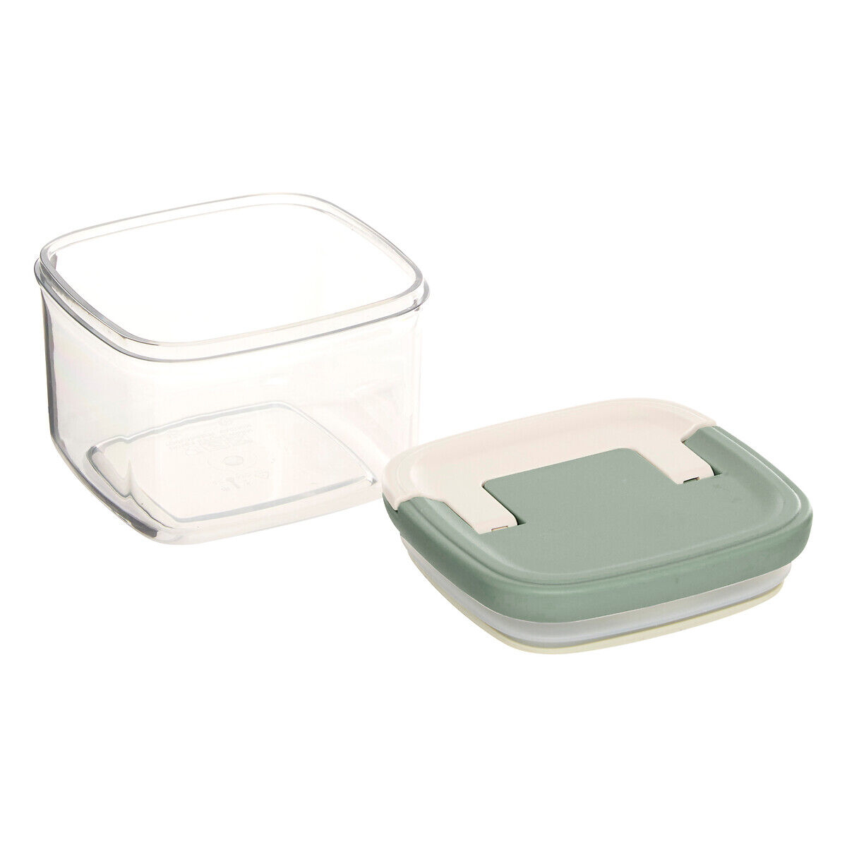 Square jar LOCK green, , large