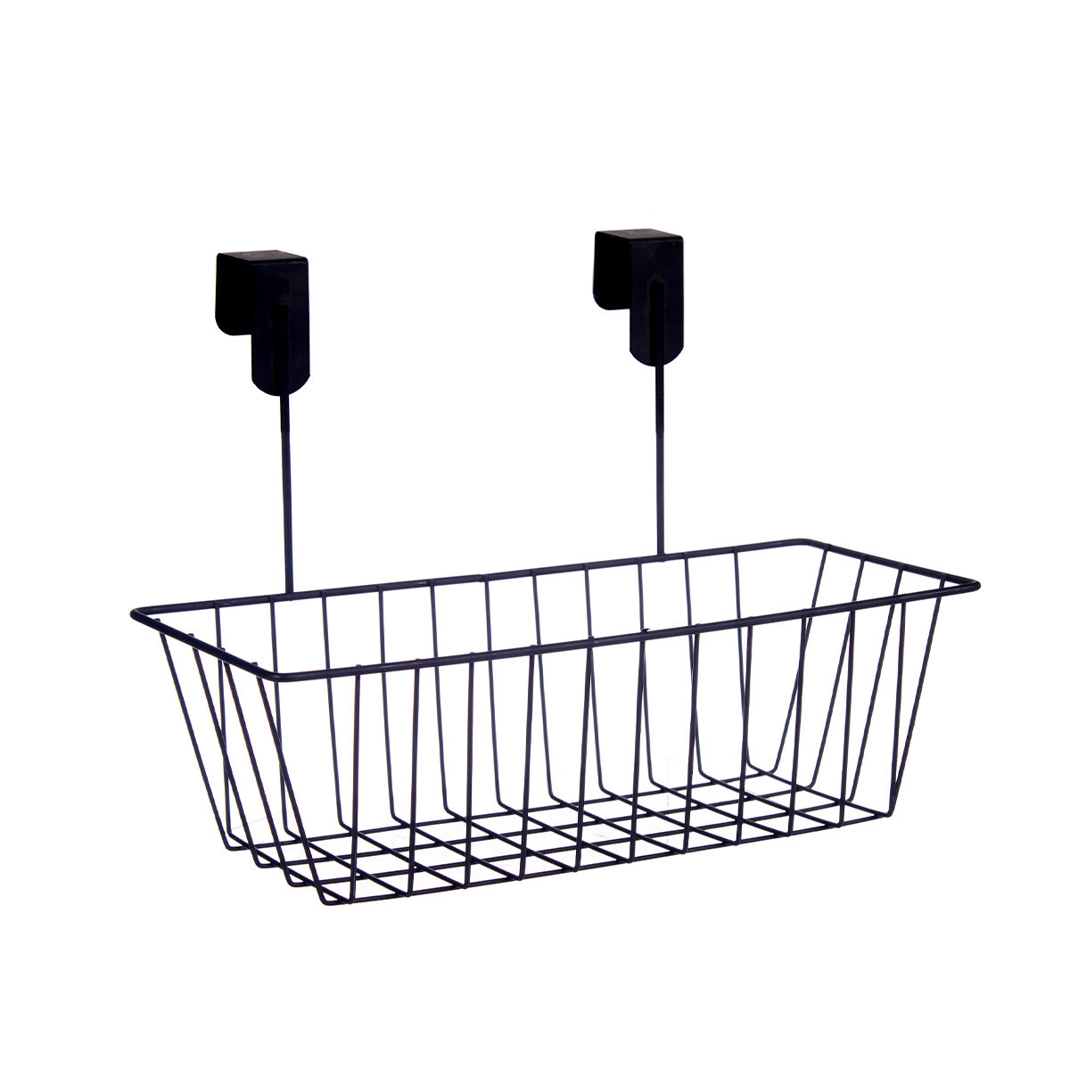 Cesto preto em metal para pendurar, , large