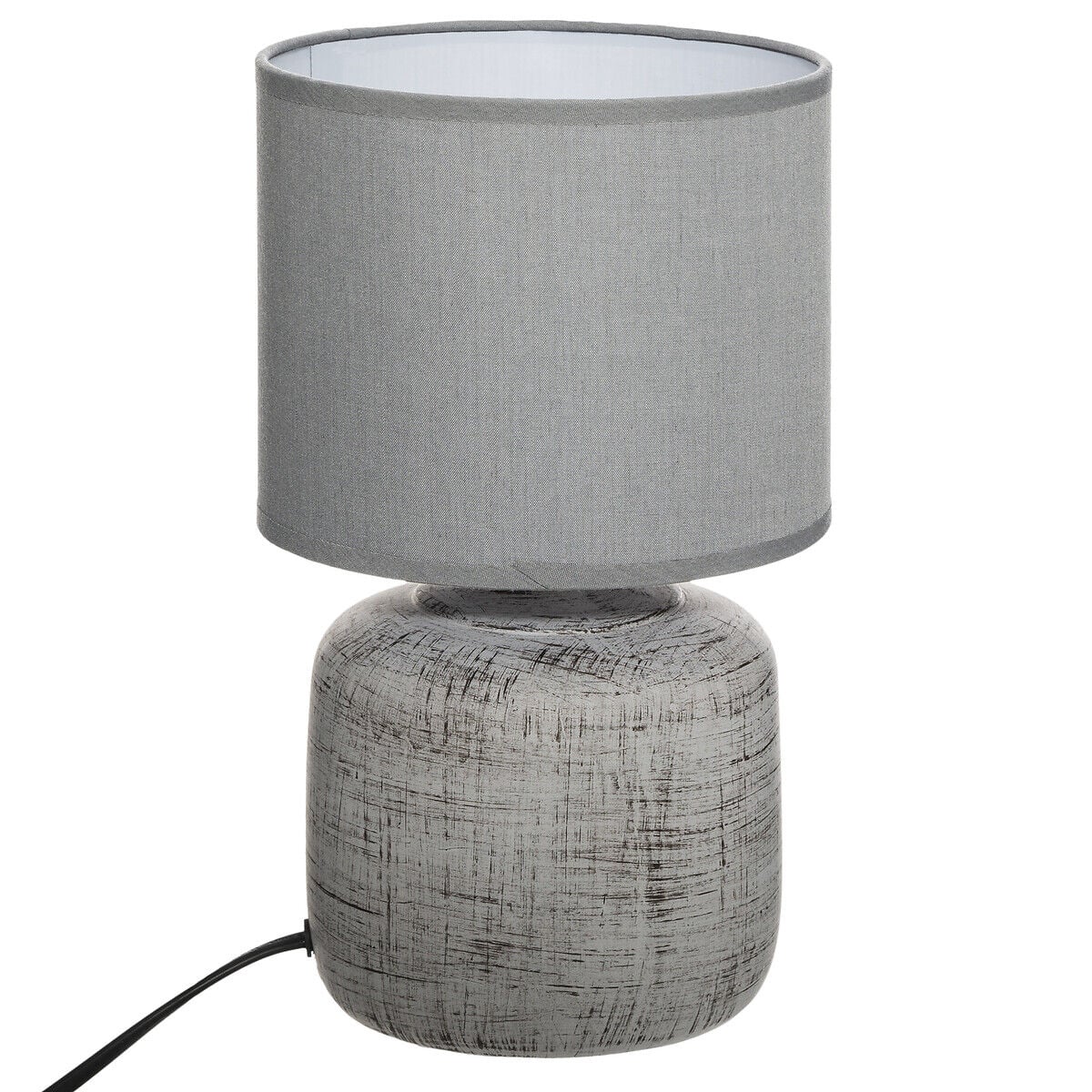 Candeeiro de mesa SALTA cinza em cerâmica, , large