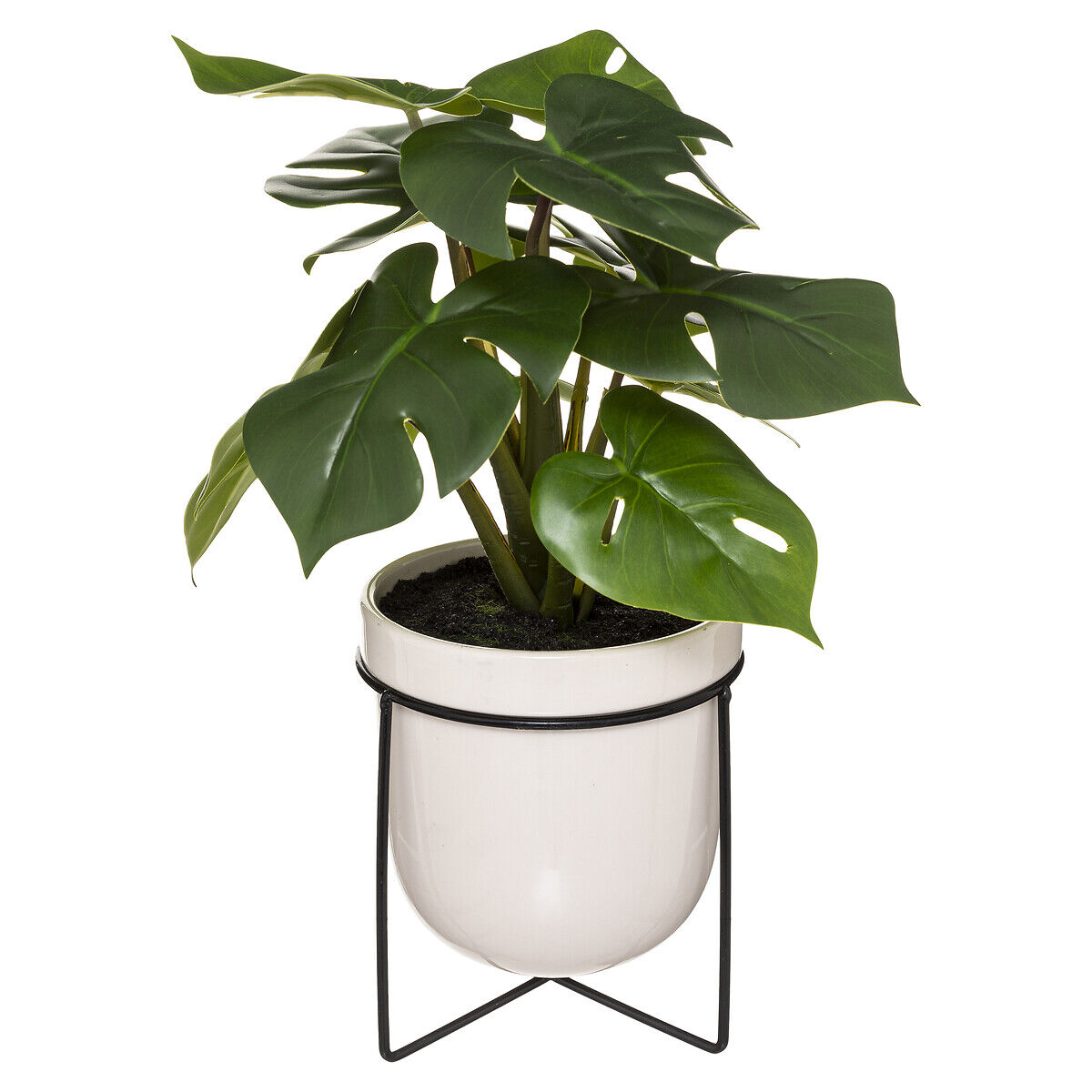 Planta monstera com vaso cerâmico 33cm, , large