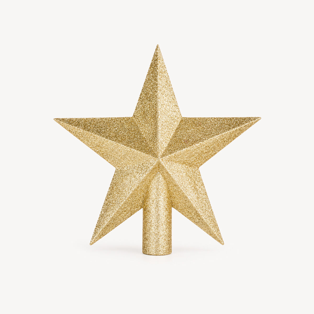 Tree topper star gold with glitter, , large