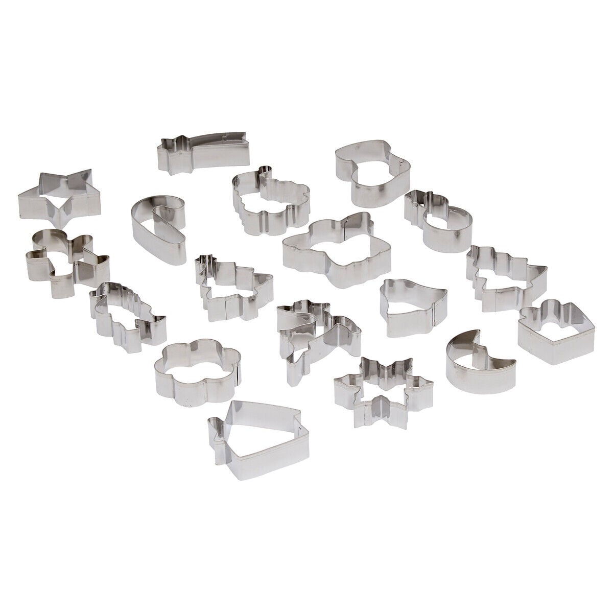 Conjunto de 18 cortadores para bolachas formas natalícias, , large