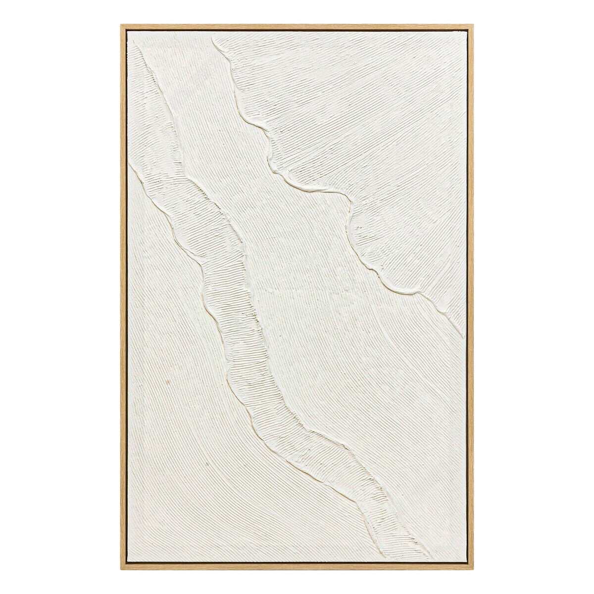 Quadro decorativo KOHANA com relevo branco, , large