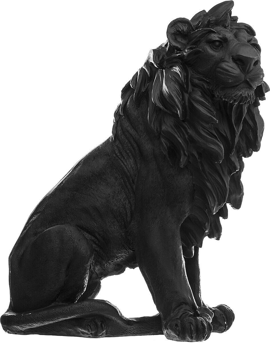 Estátua decorativa leão em resina, , large