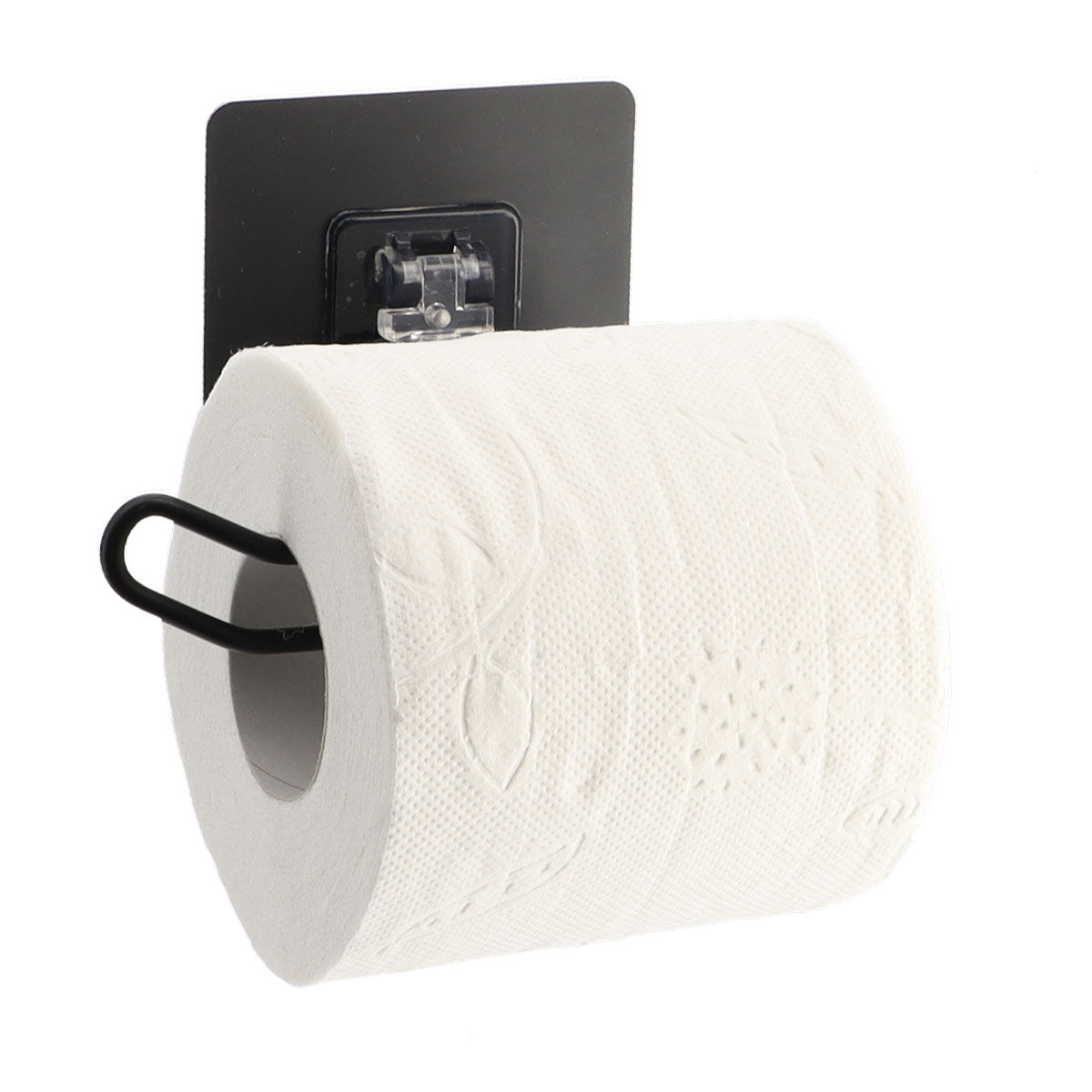Portarrollos Papel Higiénico Metálico Con Adhesivo, , large