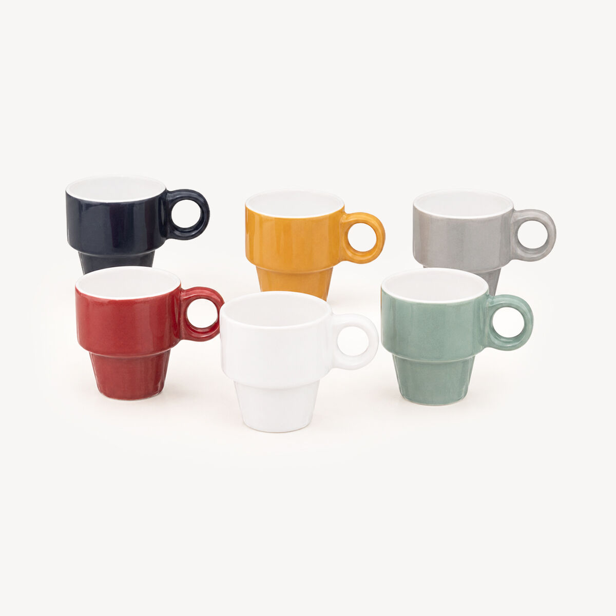 Conjunto de 6 chávenas de café, , large