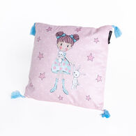 Coj&iacute;n con pompones  ZOE 40x40cm