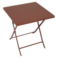 Mesa plegable GREENSBORO cuadrada acajou