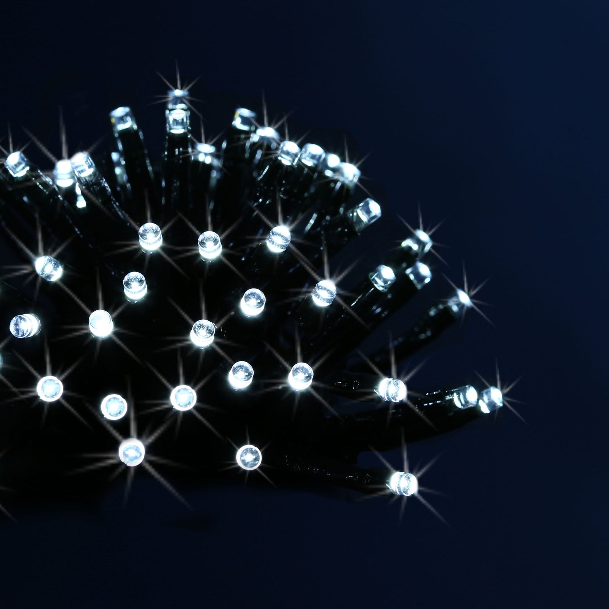 Série luminosa de natal branco frio 80 leds 8m, , large