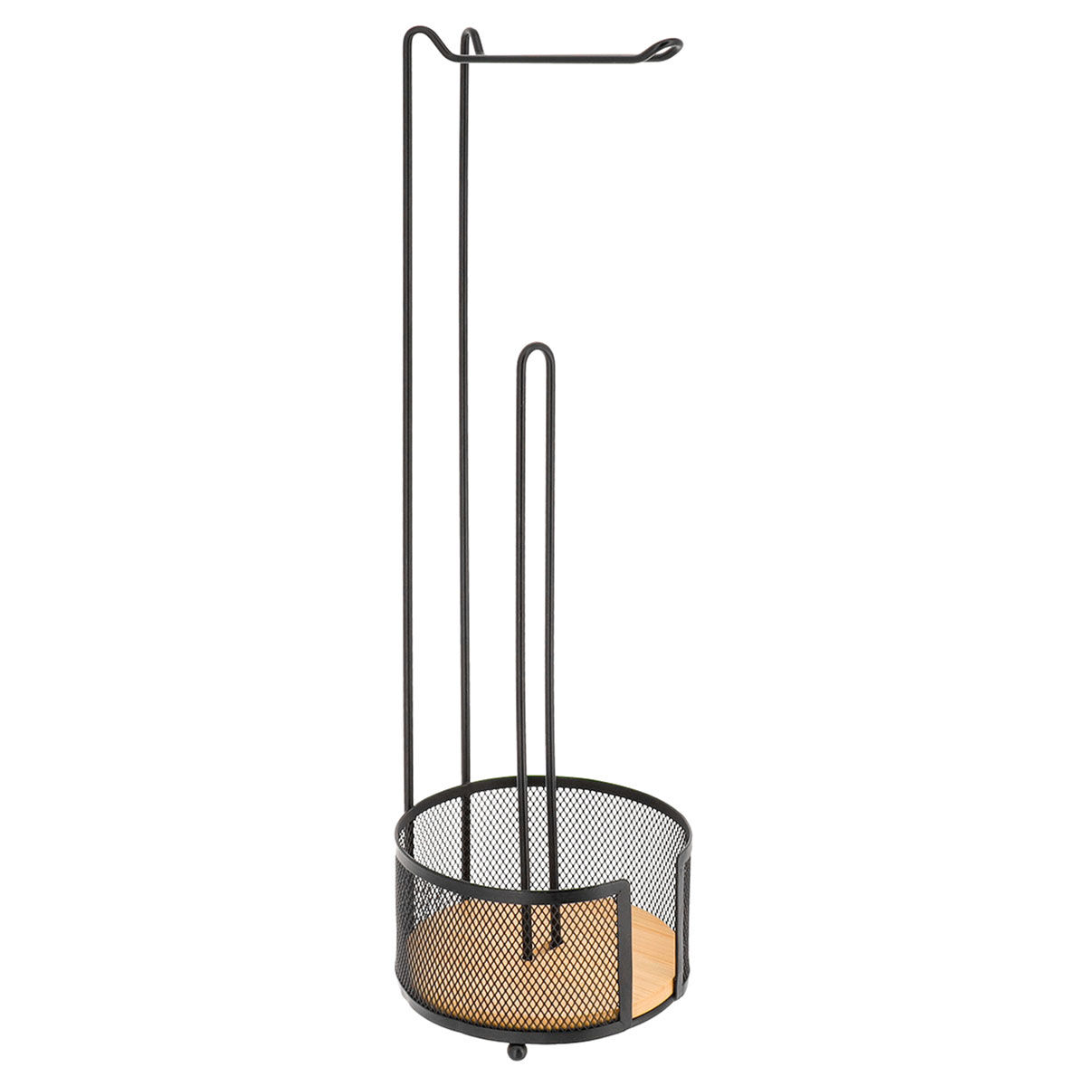 Porta rolos preto 14,5x55cm, , large