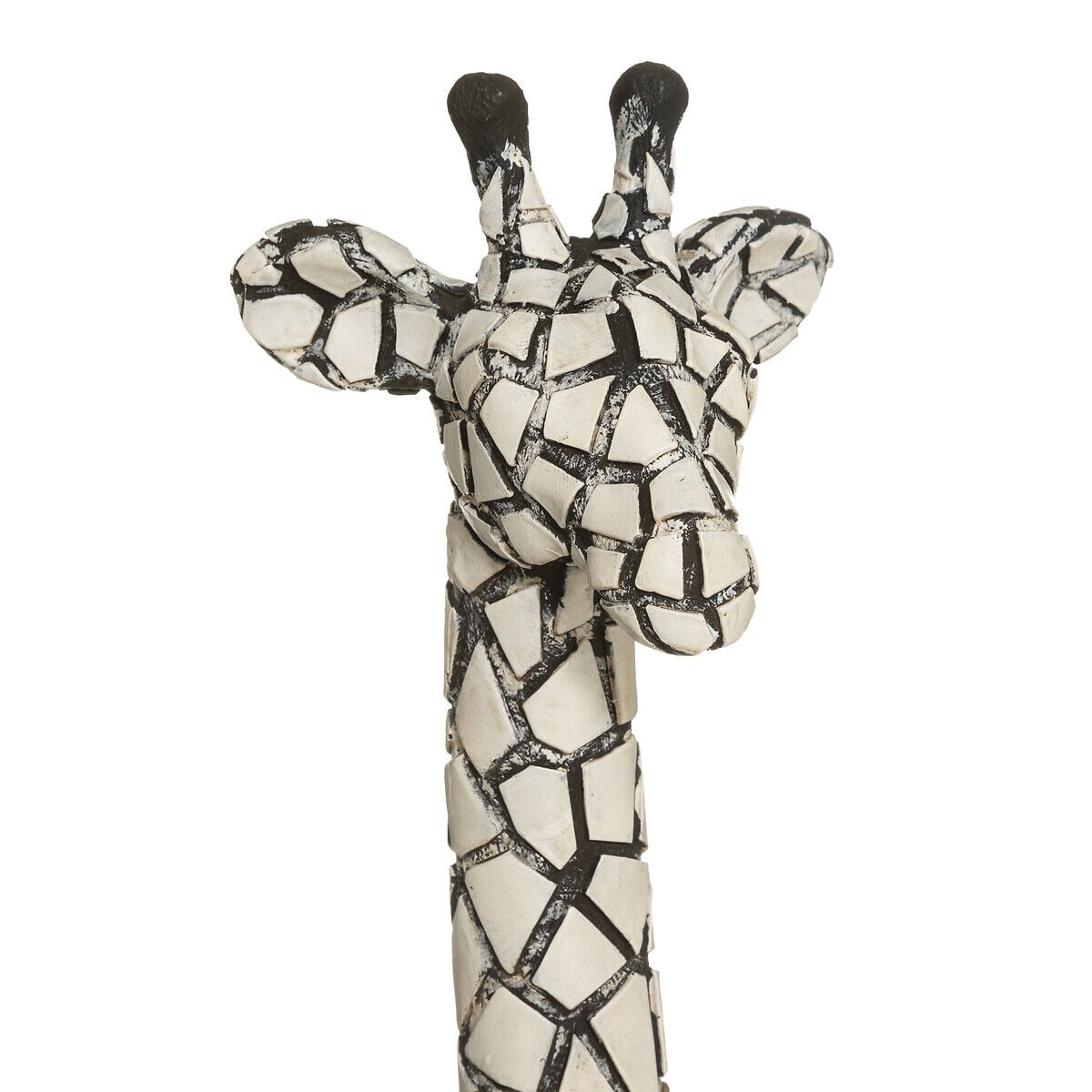 Estátua girafa preto e branco 89cm, , large
