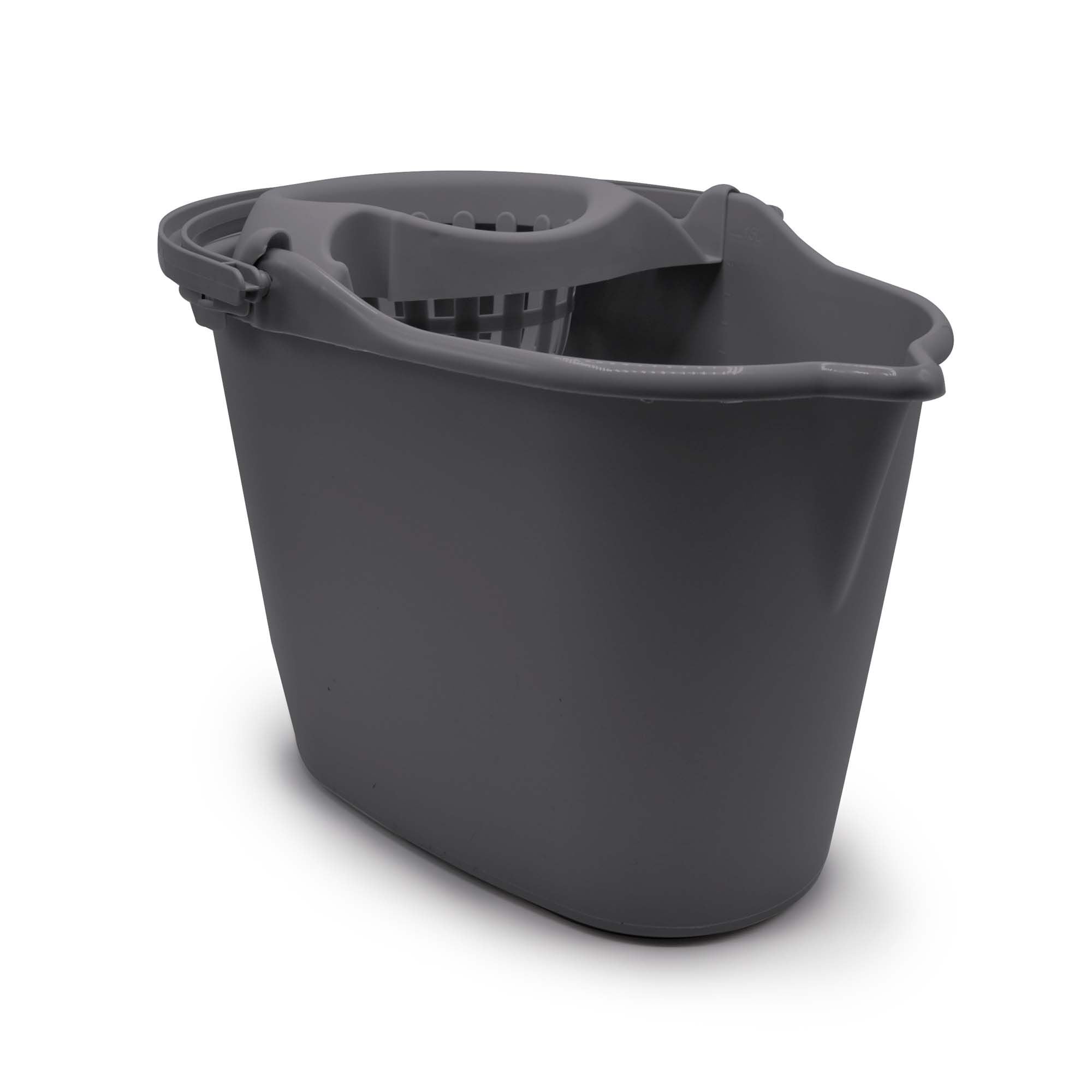 Cubo Ovalado De Plast.Con Pico Gris, , large