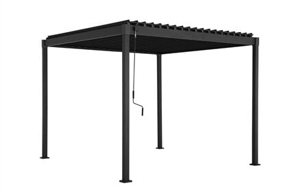 Pérgola HOKIA cinza graphite 3x3m, , large