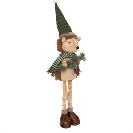 Figura ouriço francis com gorro e cachecol extensível 95cm, , large