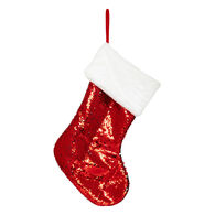 Adorno navide&ntilde;o bota de Navidad con lentejuelas 