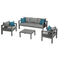 Juego de jardín EVASIÓN 5 plazas gris grafito