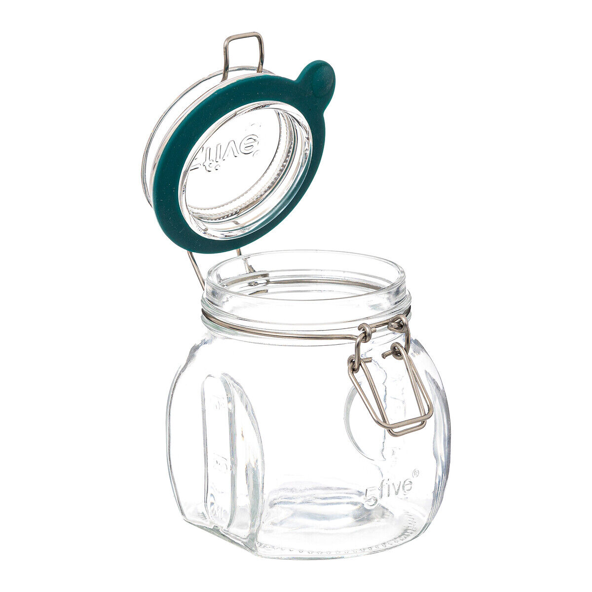 Glass jar with airtight lid, , large