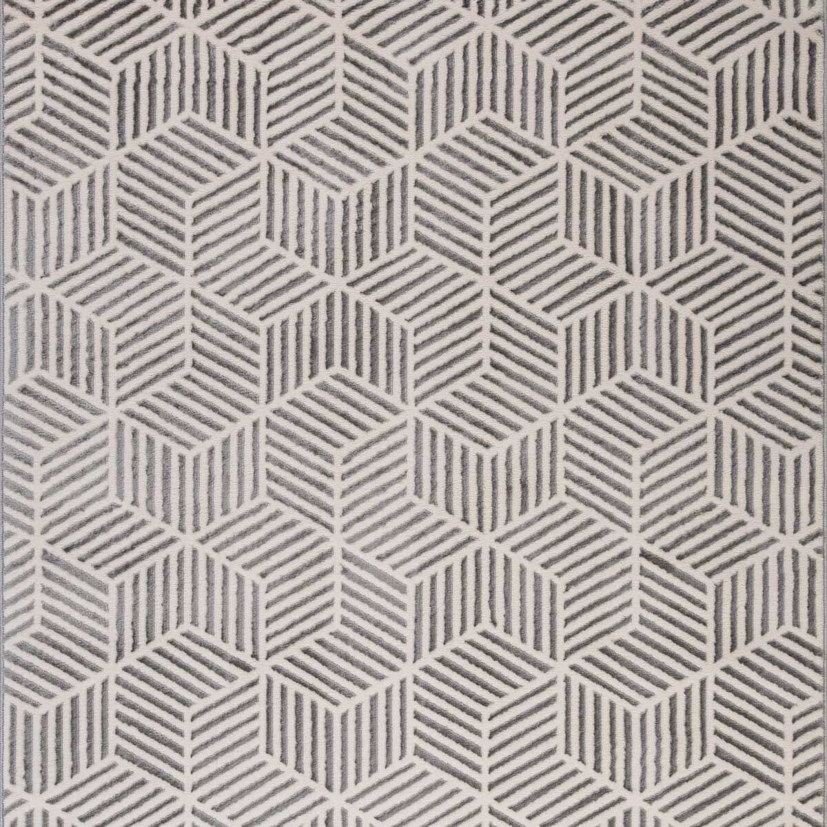 Tapete ZAHA geométrico cinza 160x235cm, , large