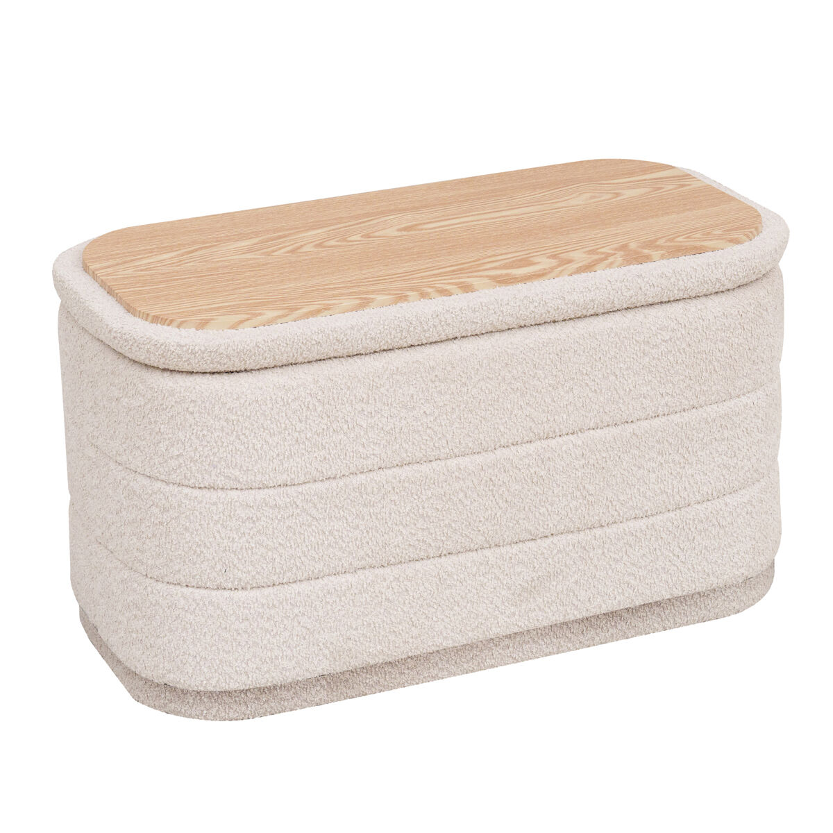 Pufe duplo/mesa YORK bege 38x76cm, , large