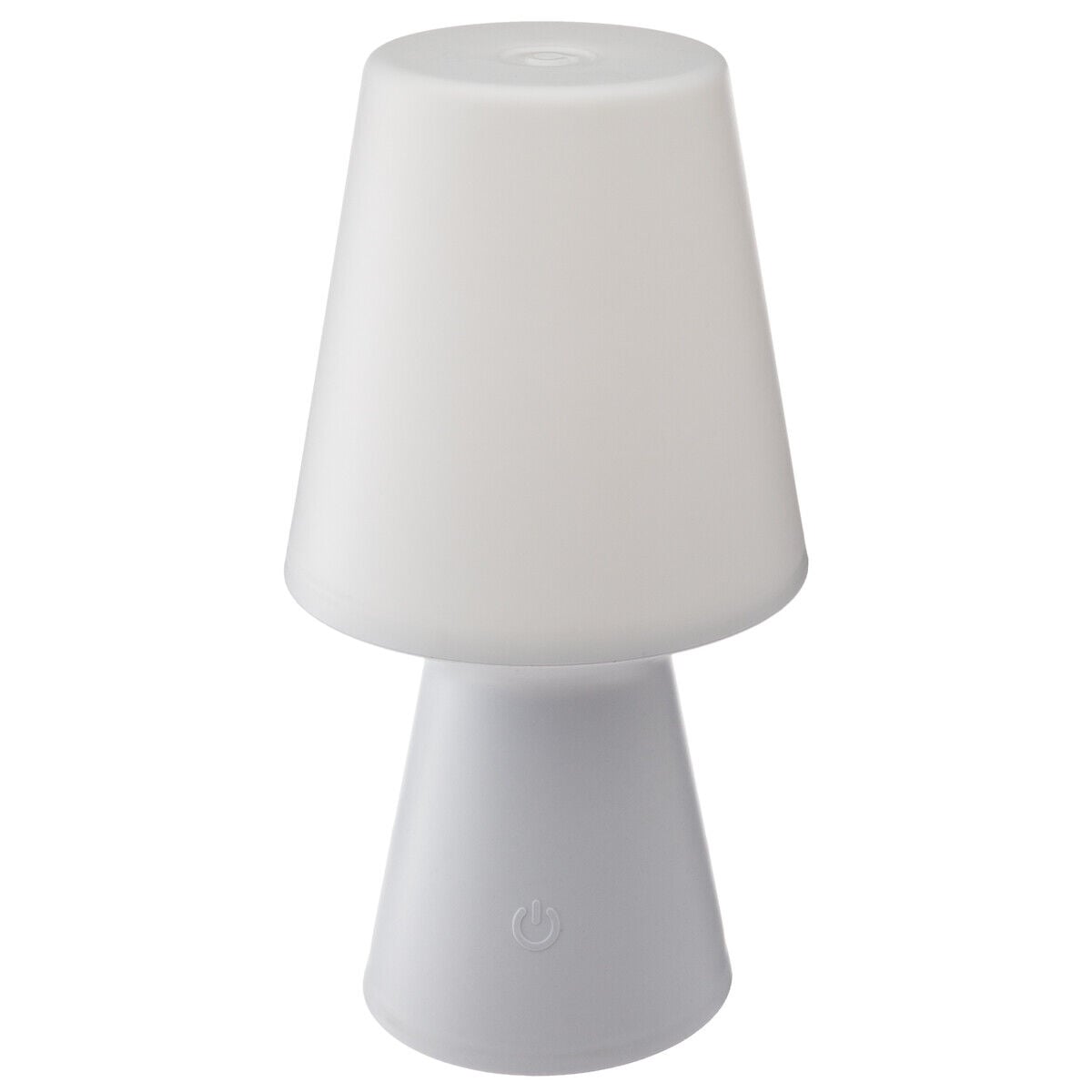 Candeeiro de mesa exterior branco led WIZA 23cm, , large