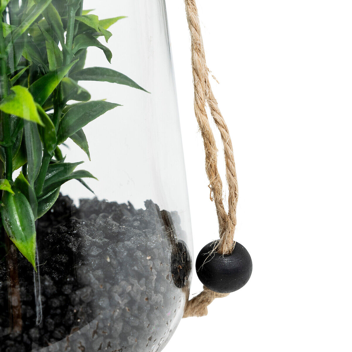 Terrário em vidro com plantas artificiais NALY, , large
