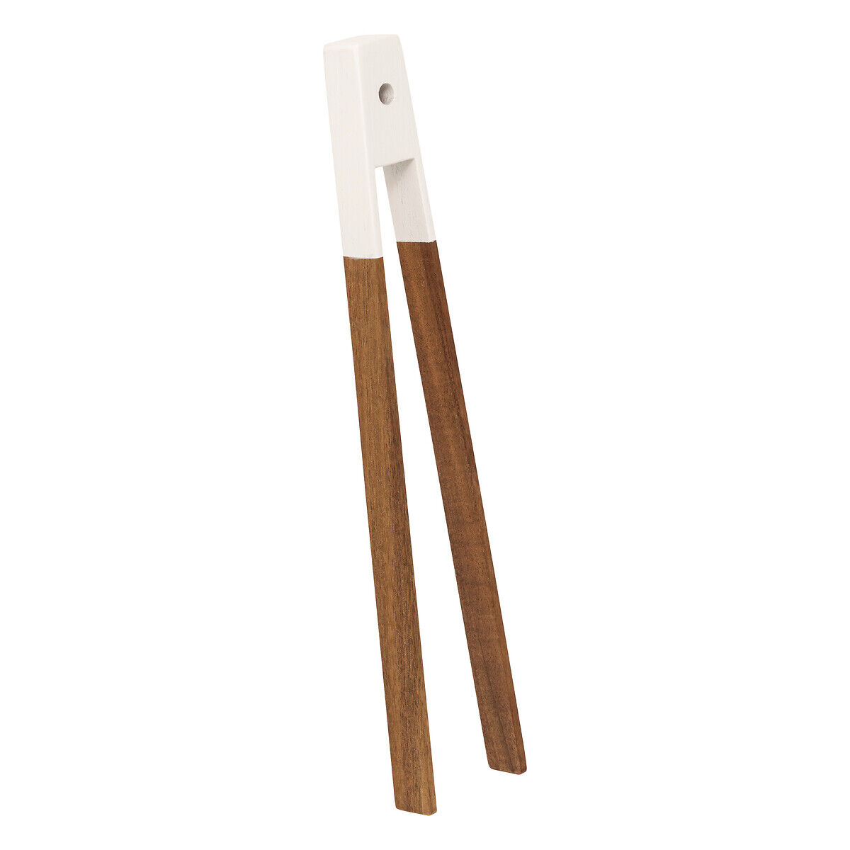 Pinça de cozinha castanha de madeira acácia 30cm, , large