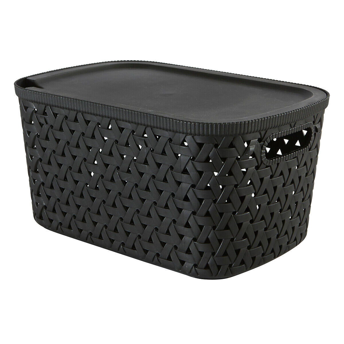 Cesto de arrumação preto 6,7L, , large