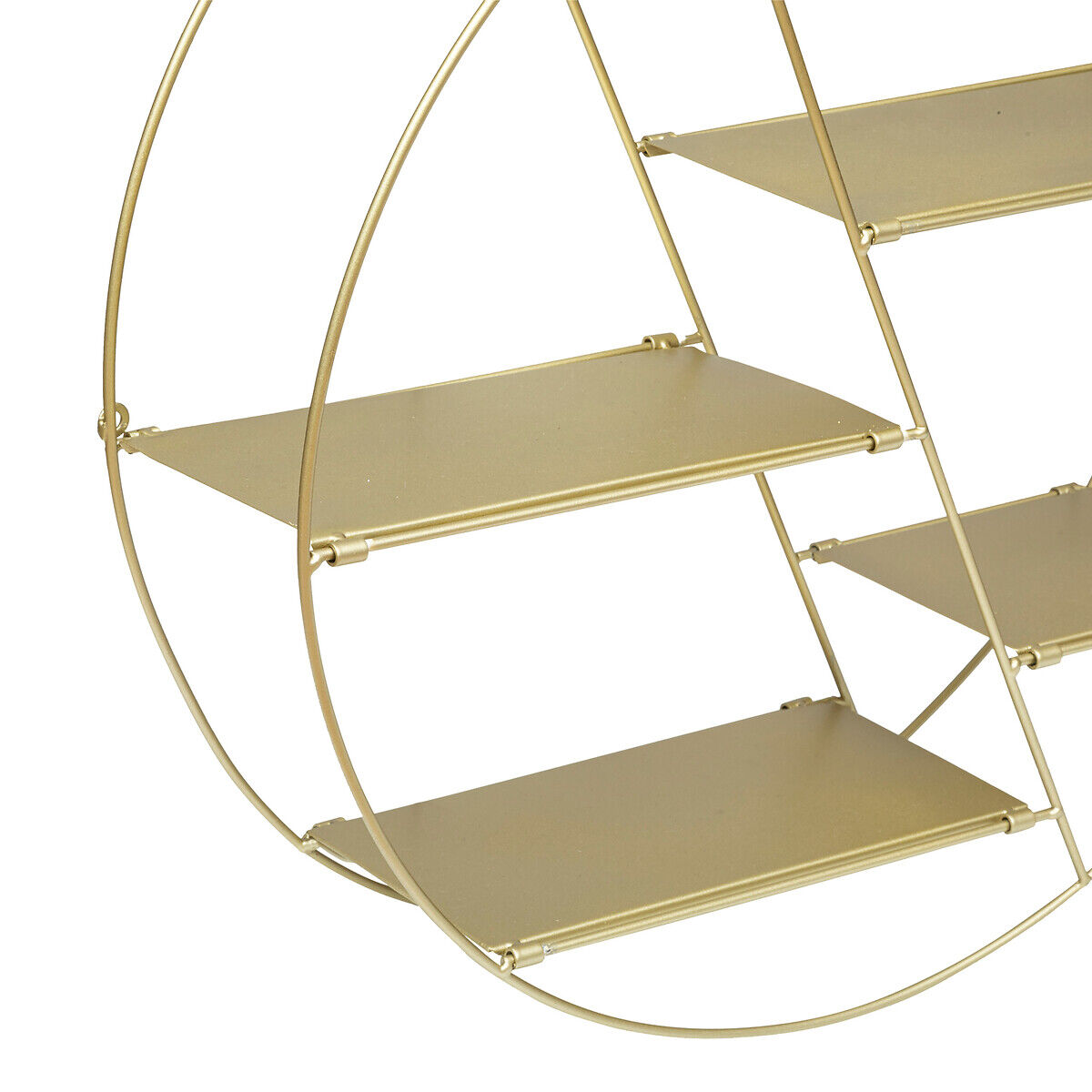 Estante suspensa LARA dourada em metal 50x13cm, , large