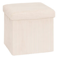 Puf con almacenaje marfil