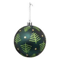 Pendurante Bola Decorativa Verde Com &Aacute;rvores De Natal Verde 8cm