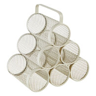 Botellero para 6 botellas MAYAJ beige de metal