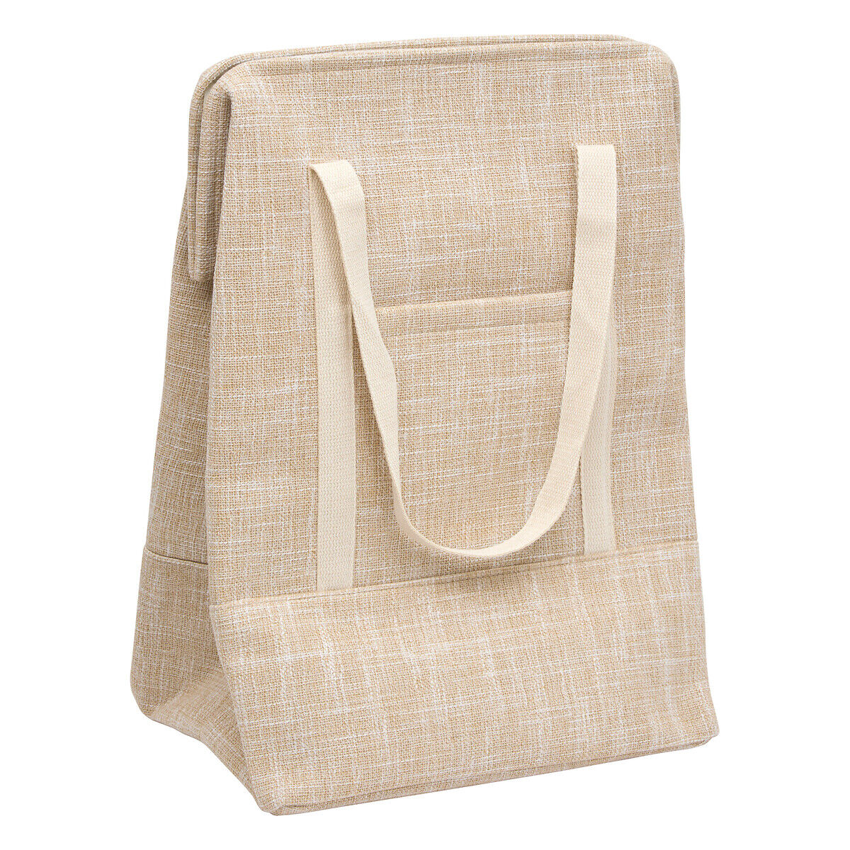 Cesto para roupa wc 70l bege, , large