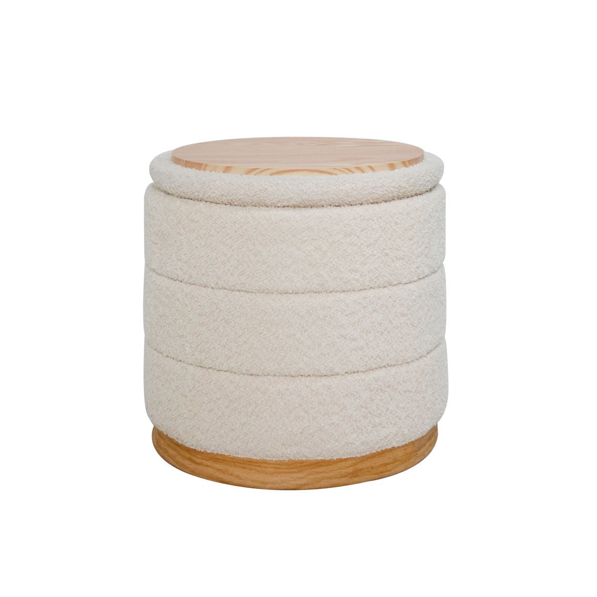 Pufe/mesa BATH bege 37x39cm, , large
