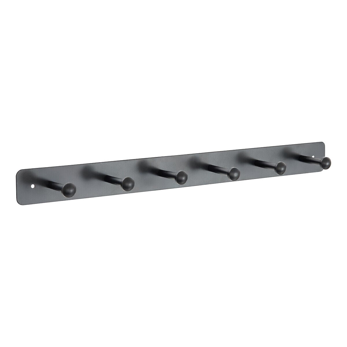 Coat rack black in metal with hooks, , large