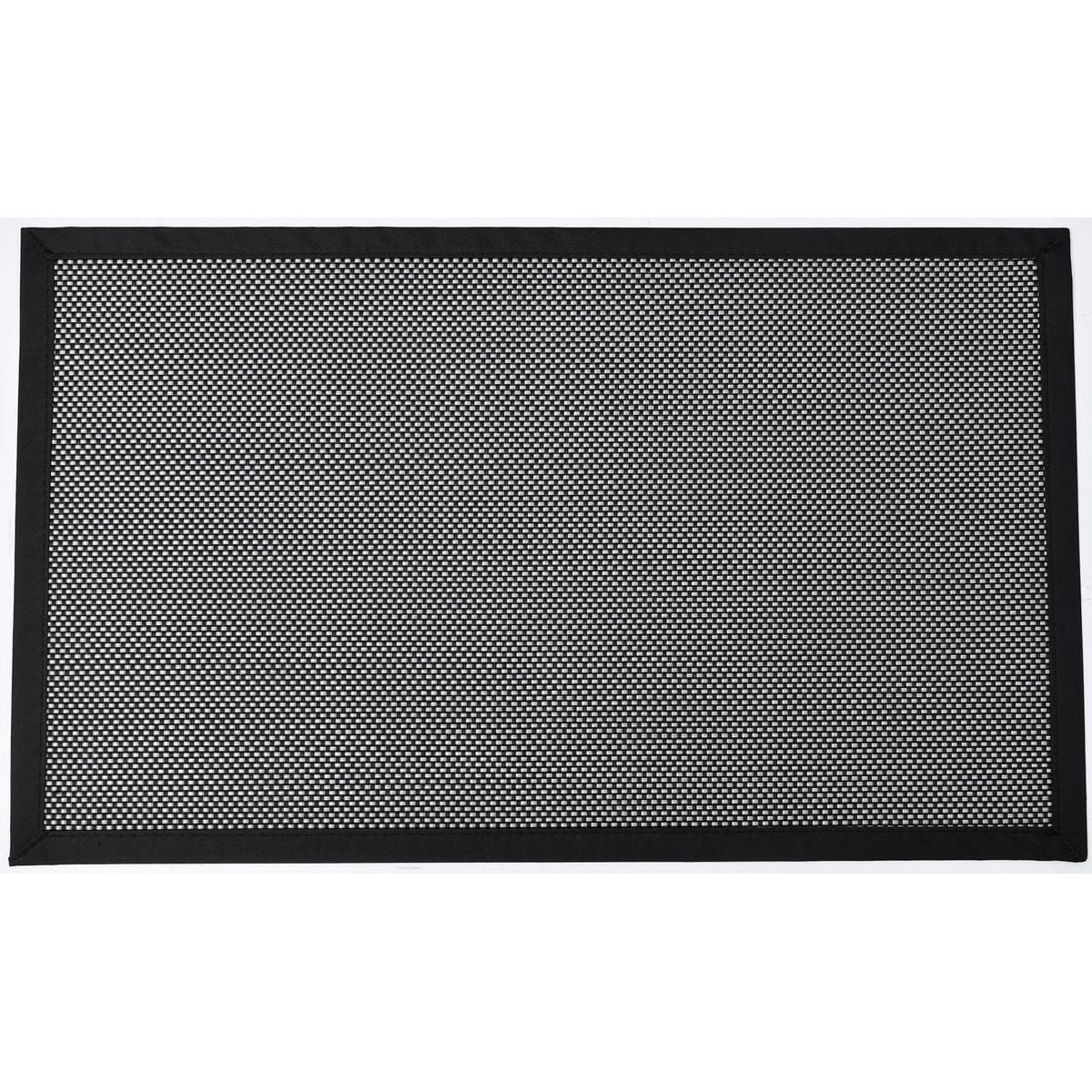 Tapete JOHN vinil tecido preto 45x60cm, , large