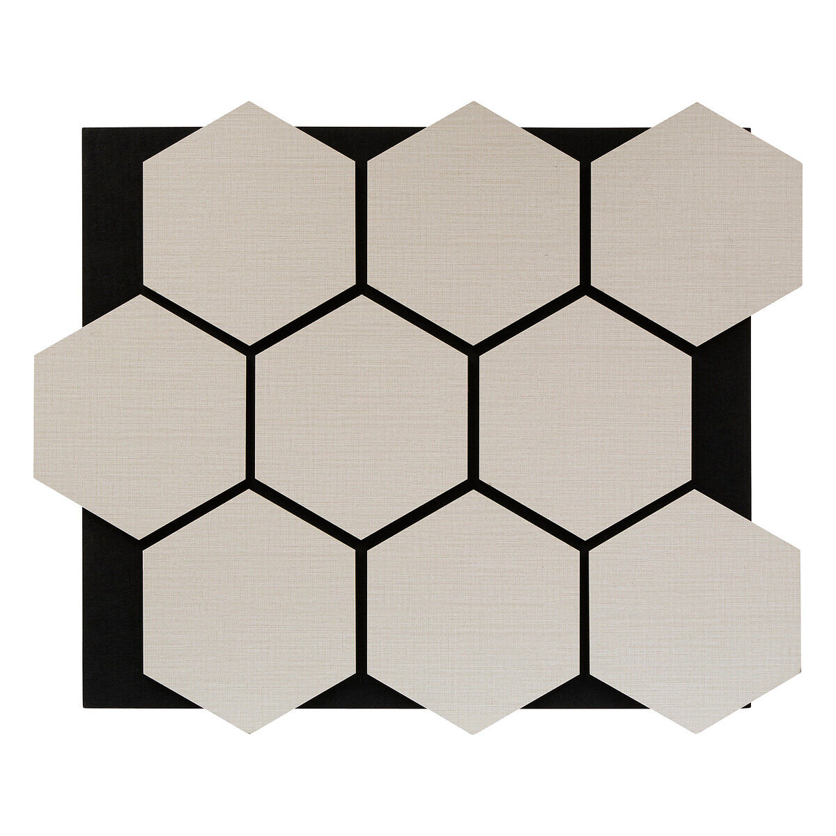 Painel decorativo CLINT tecido bege 56x69cm, , large